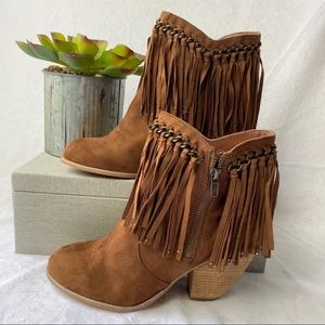 NWOB Not Rated ‘Aadila’ Fringe Ankle Bootie